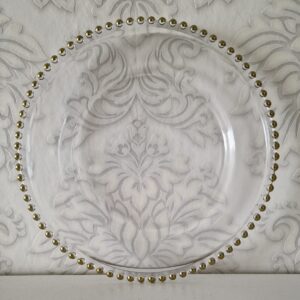 Hochzeit Deko Platzteller Glas Brauns Deko Bad Arolsen Dekoverleih 2